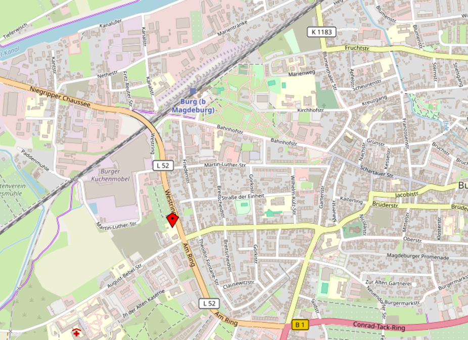 SKZ Rolandmühle, Burg Karte: SKZ Rolandmühle, Burg